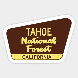 Tahoe National Forest California CA Sticker